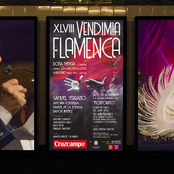 Diseño de imagen gráfica. XLVIII Vendimia Flamenca de Doña Mencía.