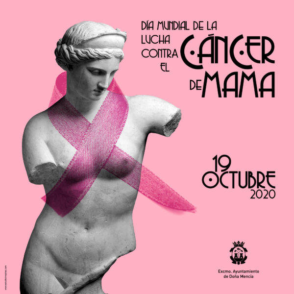 Diseño de cartel, Día Mundial de la Lucha contra el Cáncer de Mama.