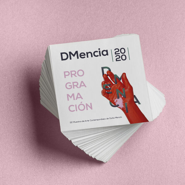 Diseño gráfico. DMencia 2020, 22 Muestra de Arte Contemporáneo.