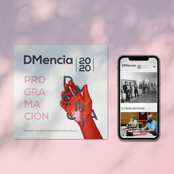 Diseño gráfico. DMencia 2020, 22 Muestra de Arte Contemporáneo.