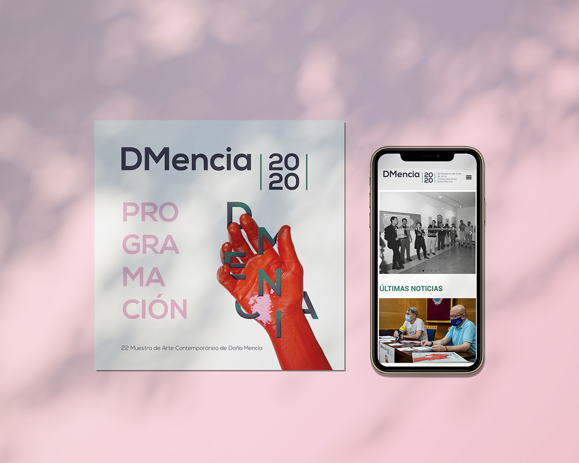 Diseño gráfico. DMencia 2020, 22 Muestra de Arte Contemporáneo.