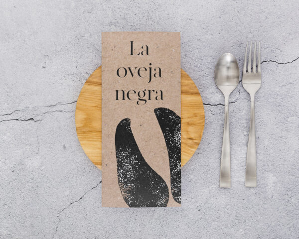 Fotografía gastronómica. Diseño de cartas, restaurante La Oveja Negra.