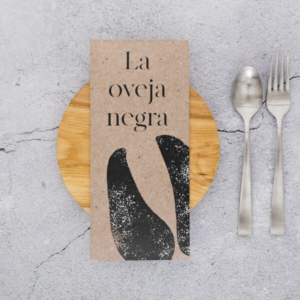 Fotografía gastronómica. Diseño de cartas, restaurante La Oveja Negra.