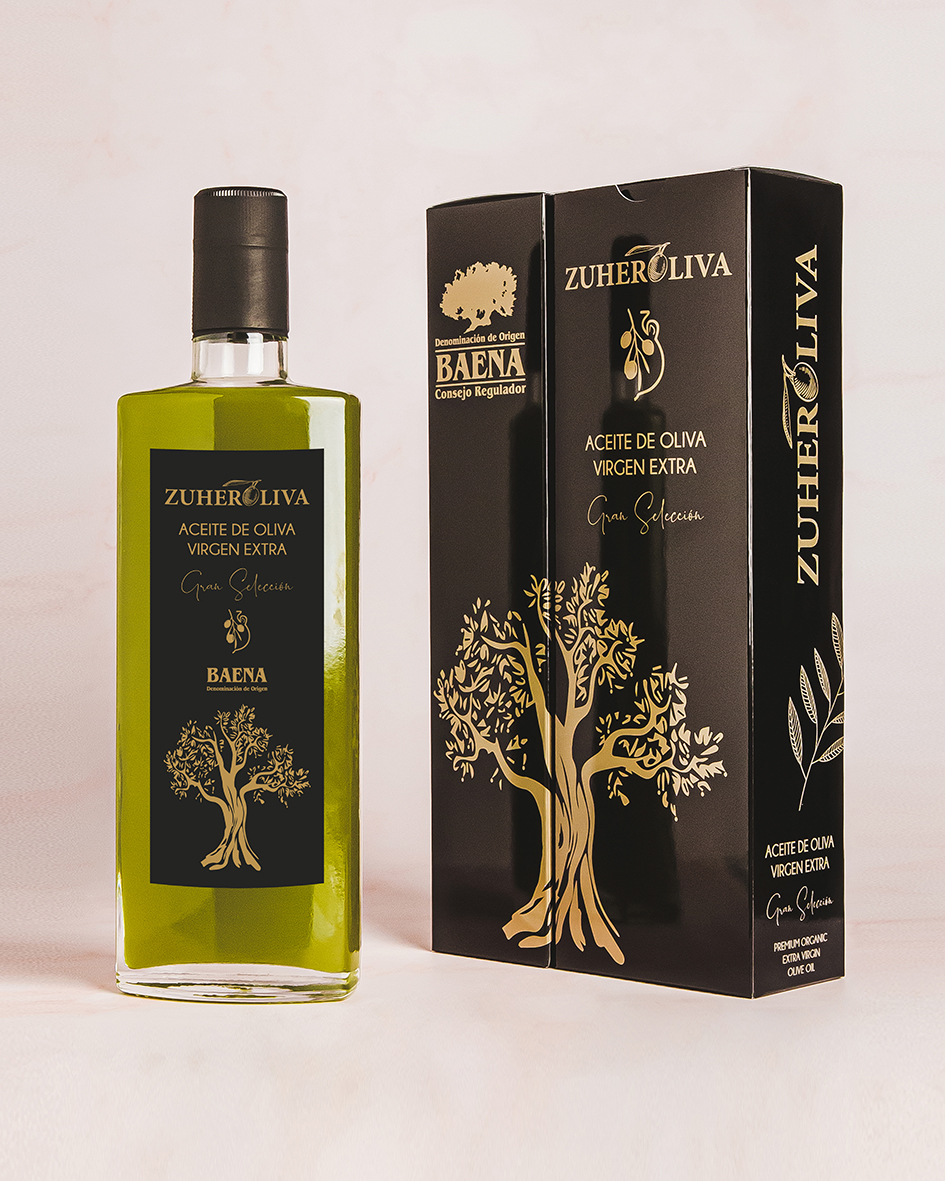 Packaging gourmet. Aceite de Oliva Virgen Extra Zuheroliva